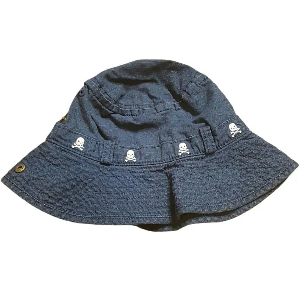 Baby Gap navy hat, chin strap